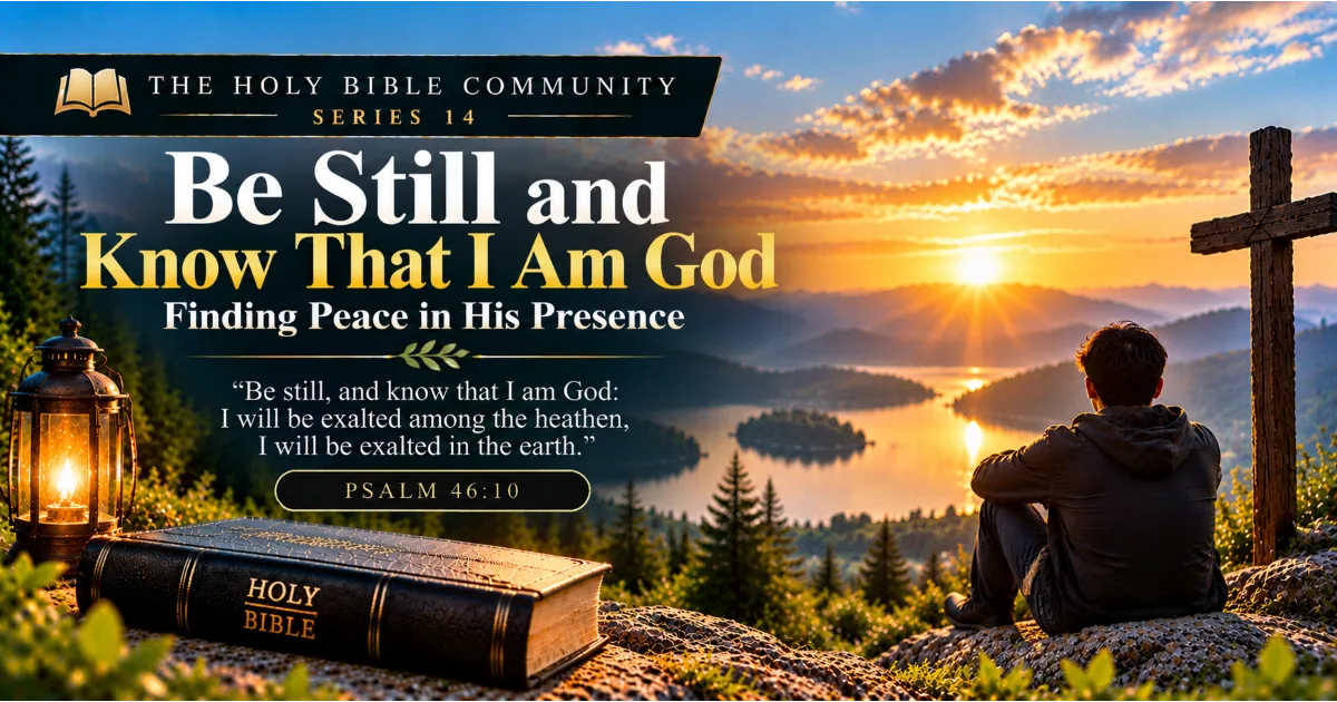 Be Still and Know That I Am God: Finding Peace in His Presence