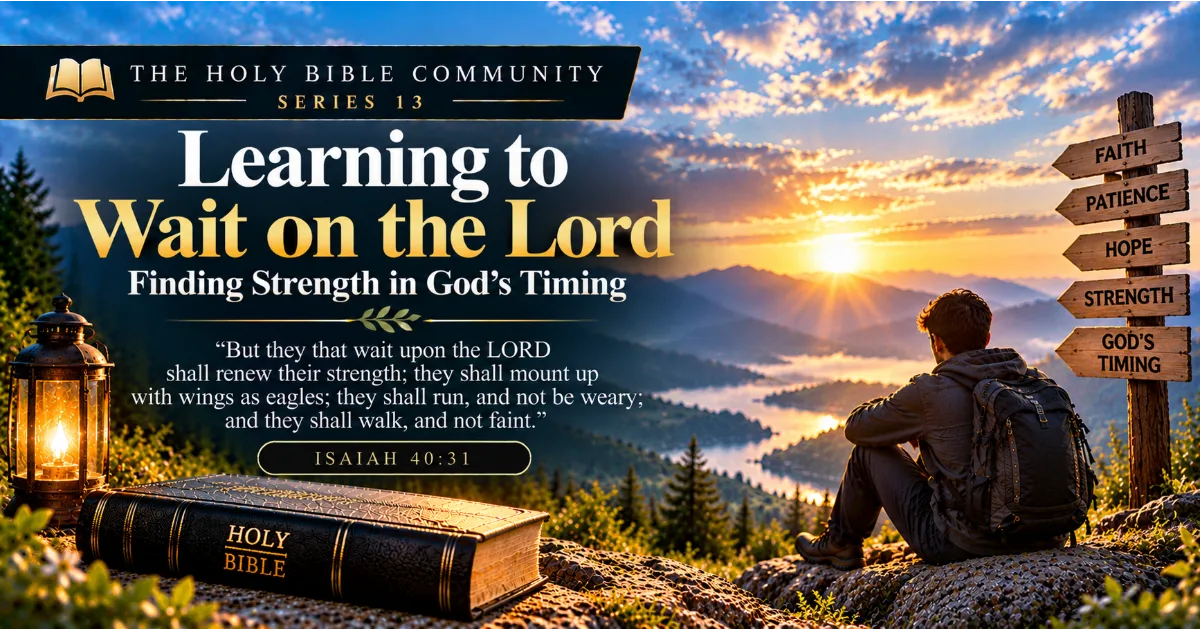 Learning to Wait on the Lord: Finding Strength in God's Timing
