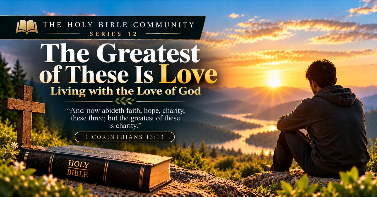 The Greatest of These Is Love: Living with the Love of God
